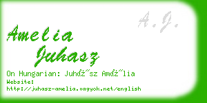 amelia juhasz business card